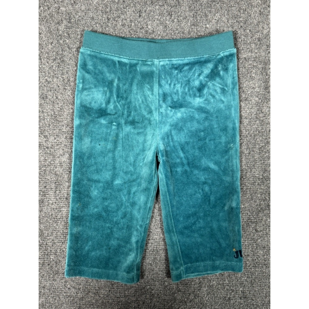 Vintage Juicy Couture Pants Baby Size 3-6 Months Teal Blue Velour Jogger Y2K